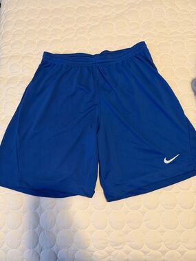Nike Men’s Royal Blue Athletic Shorts with White Swoosh